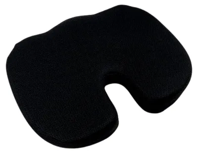 Produktbild von Ergonomisches Sitzkissen aus Latex und Memory-Schaum, schwarz