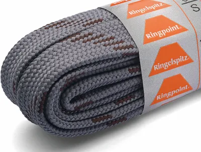 Produktbild von RINGELSPITZ - Flach Sport Schnürsenkel – Robust und Stylisch - 120 cm, grau/khaki