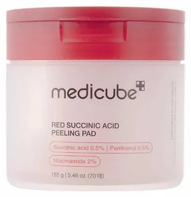 Productafbeelding van 70 pads Medicube Red Succinic Acid Peeling