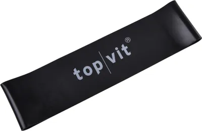 Produktbild von top vit Loops XL Fitnessband aus Latex - Widerstandsbänder für Gymnastik, Fitness, Yoga, Pilates, schwarz-max. stark, 7,6 cm x 30 cm