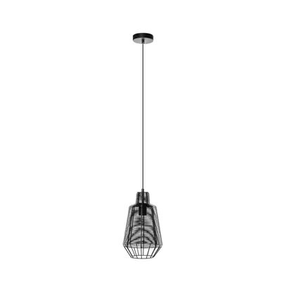 Produktbild von Lucande Tinko Käfig-Pendelleuchte, schwarz, 20 cm