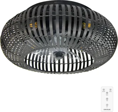Zdjęcie produktu dla Cecotec 08641, Wentylator domowy z łopatkami, Czarny, Sufit, 5 m², 28 cm, Pilot