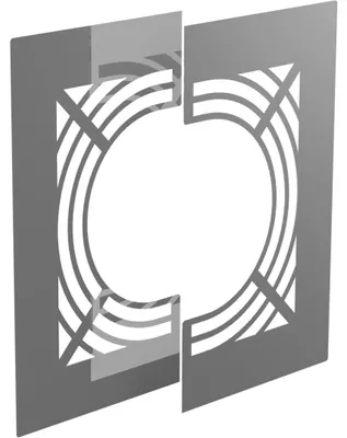 Produktbild von Jeremias DW-FU Deckenblende Hinterlüftung 100mm zweiteilig 0 Grad Edelstahl Abgassystem doppelwandig