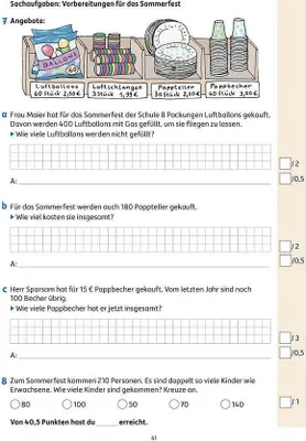 Obrázok produktu pre Tests in Mathe - Lernzielkontrollen 3. Klasse