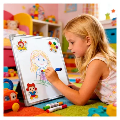 Produktbild von Wand-Whiteboard, tragbare Trockenabwischtafel - Planungs- und Schreibtafel für Zuhause, Büro, Besprechungsraum und Schule