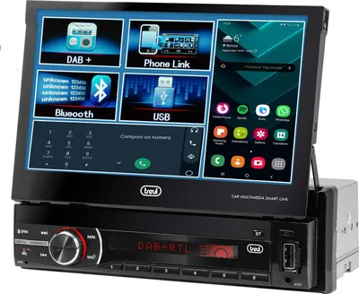 Immagine prodotto di Trevi MDV 6380 Dab Car Video System de 7" Touchscreen de con Bluetooth, Nero