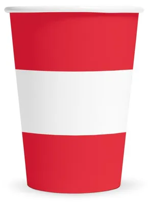 Produktbild von 8 Pappbecher 210 ml- Österreich