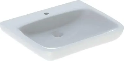 Produktbild von Geberit Waschtisch RENOVA COMFORT 650 x 550 mm, barrierefrei, mit Hahnloch, ohne Überlauf weiß 258567600