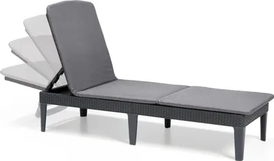 Produktbild von Allibert sunlounger Liege Jaipur  inkl. Auflage, Farbe Graphit/Grau