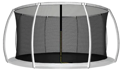Obrázek produktu pro INLEA Vnitřní ochranná síť na trampolínu ULTIMATE Jump s celkovým průměrem 500 cm na 12 tyčí – černá