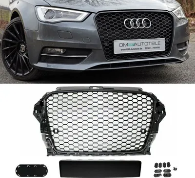 Produktbild von Wabendesign Kühlergrill Wabengrill Glanz passend für Audi A3 8V 12-16 auch RS3