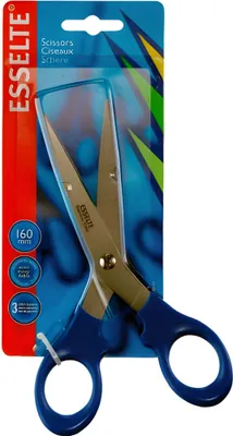 Produktbild von Esselte 82116, Erwachsener, Gerader Schnitt, Einzelbild, Blau, Metallisch, Edelstahl, Büroscheren