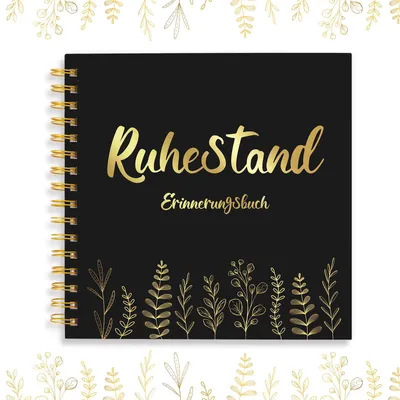 Zdjęcie produktu dla Erinnerungsbuch Firmenfeier Buch Wunderschönes Andenken Gästebuch Ruhestand