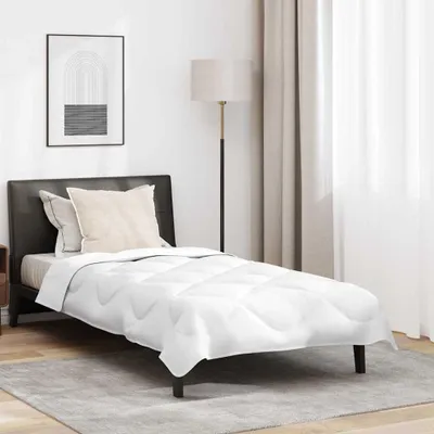 Produktbild von Steppbett mit Kissen 2 pcs Weiß 155 x 220 cm Mikrofaser