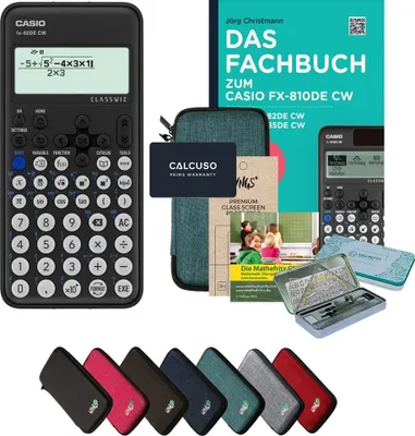 Produktbild von CALCUSO Streberpaket Türkis mit Taschenrechner Casio FX-82DE CW