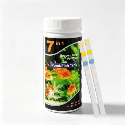 Image de Bandelettes de test pour l'eau, 7 en 1, pour aquarium et étang