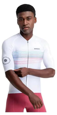 Image de Siroko M2 Loud Maillot de cyclisme manches courtes Blanc XL Homme Blanc XL