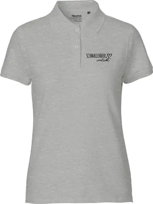 Produktbild von Huuraa Damen Polo Shirt Schmallenberg verliebt S Sport Grey Bio Baumwolle Fairtrade Poloshirt Geschenkidee