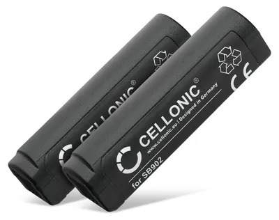 Produktbild von CELLONIC 2x Akku für Lautsprecher Kompatibel mit Shure GLXD1, GLXD2, MXW2, SB902 - (1100mAh, 3.7V)
