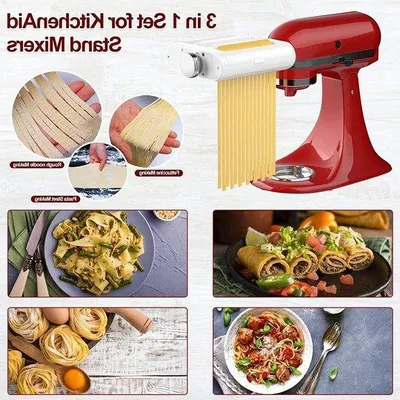 Obrázok produktu pre Sada na cestoviny 3 v 1 s krájačom na špagety a krájačom na fettuccine