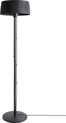 Produktbild von BELIANI Halogen Elektro-Heizstrahler Schwarz Stahl 1500 W Freistehend Modern Outdoor Garten Terrasse Balkon Standheizstrahler Terrassenheizstrahler