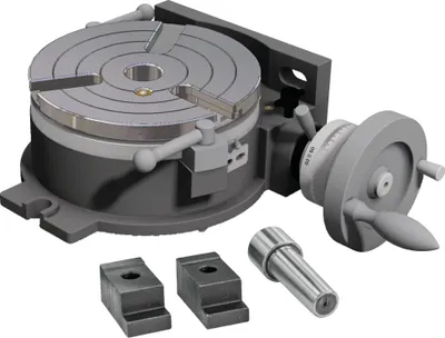 Zdjęcie produktu dla Optimum Horizontal-Vertikal-Rundteiletisch Fräsmaschinen Rundtisch Bauhähe 104mm