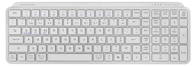 Produktbild von Mars Gaming MK-SILENKEYS, Portugiesisch, Kabellose Kompakte Full-Format-Tastatur