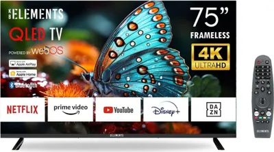 Produktbild von KB ELEMENTS TV 75 Zoll Fernseher QLED 4K WebOS Smart TV DVB-T2/S2 Dolby