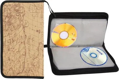 Produktbild von Famanu CD-Tasche für 80 Discs - Platzsparende Aufbewahrung für CDs und DVDs