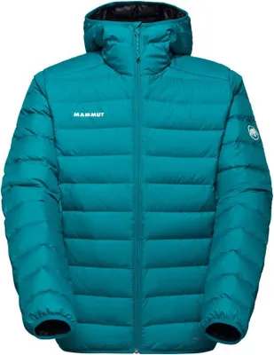 Türkisfarbene Mammut Waymarker IN Hooded Jacke mit Kapuze und durchgehendem Reißverschluss