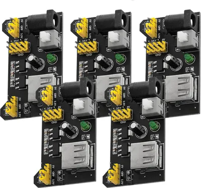 Zdjęcie produktu dla AZ-Delivery Zasilacz do płytki prototypowej MB102, moduł zasilający 3,3 V/5 V, 5 sztuk