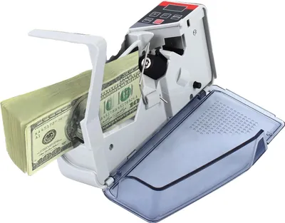 Zdjęcie produktu dla Liczarka pieniędzy, 600 banknotów na minutę, przenośna i lekka, wykrywanie UV, automatyczne liczenie banknotów, przyjazny dla użytkownika wyświetlacz LED