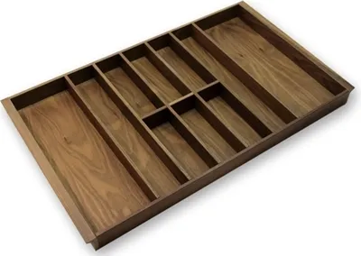 Produktbild von Besteckeinsatz NUSSBAUM 90er Schubl. B 790 x T 472 mm passend für Hettich ArciTech Schubladen