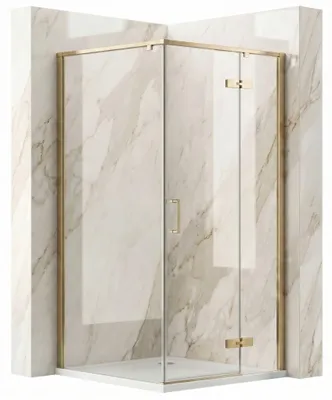 Zdjęcie produktu dla Kabina Prysznicowa Rea Bruno 90X90 Brush Gold