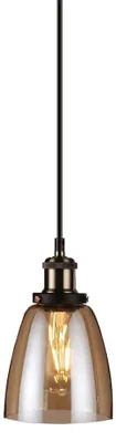 Deckenleuchte E27 Vintage Glas Metall 60 W 220 V 1 St.