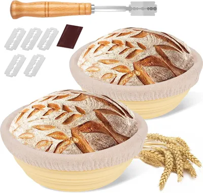 Zdjęcie produktu dla Koszyk silikonowy do garowania chleba 23 cm – składany, do fermentacji