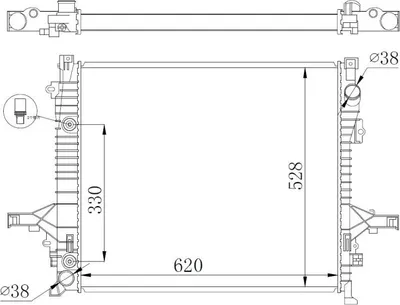 Zdjęcie produktu dla Chłodnica Volvo Xc90 2.4D 02-
