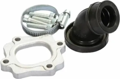 Image de Tubulure d'admission Polini 360 23/28,5mm pour Minarelli couché avec carburateur 19mm CP Evolution, 19mm PHBG Evolution