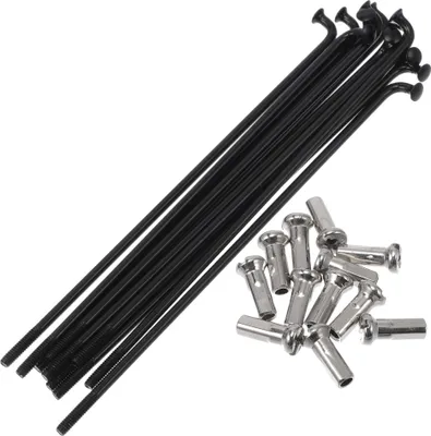 Produktbild von Fahrradspeichen 14G 94mm Länge Fahrradrad Speichen 304 Edelstahl Schwarz 1 Satz
