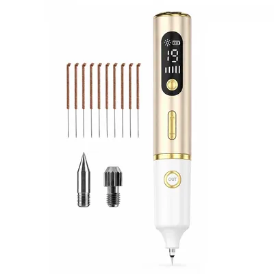 Produktbild von Warzenentferner Stift,elektrischer Hautpflege Stift mit 19 Stufen,LCD Display,USB wiederaufladbar,Beauty Pen für Hautunreinheiten & Gesichtspflege