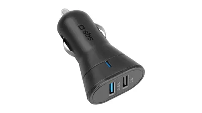 Obrázek produktu pro Autonabíječka Celly s 2 USB porty, 3,4 A, černá
