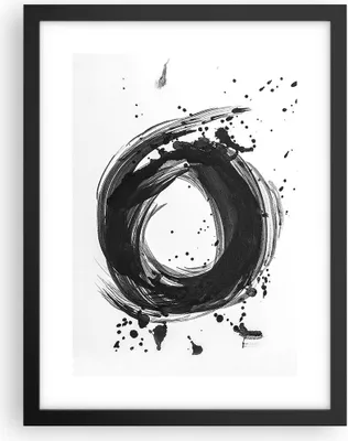Produktbild von Gerahmtes Poster - Schwarzer Rahmen - Abstraktion Rad Aquarell - 30x40 cm - Wand Bild - Wanddeko - Wandbilder - Kunstposter - Wandposter - Bilderrahmen - Bilder - Kunstdruck - P2BPA30x40-4371