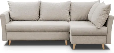 Produktbild von RECHTES ECKSOFA NIKO MIT SCHLAFFUNKTION  (Cappuccino – Gemma 06)