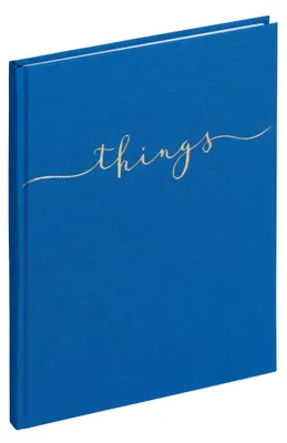 Produktbild von Pagna Notizbuch A5 things 128S blanko blau