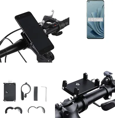 Produktbild von K-S-Trade Handyhalterung für das Fahrrad kompatibel mit OnePlus 10 Pro Halter Lenkstange Fahrradhalterung Motorrad Bike Mount Befestigung Smartphone