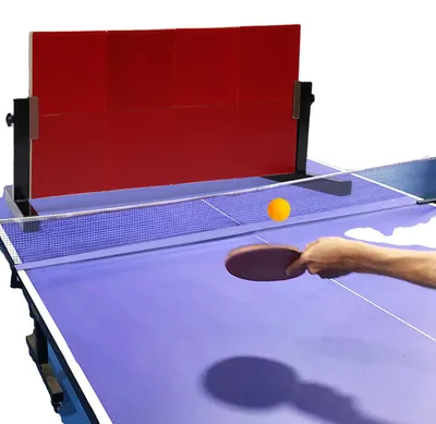 Obrázek produktu pro Stolní tenis, odrazová deska, masivní dřevěná konstrukce, nastavitelný úhel 360°, rozměry 66 cm x 33 cm, výška spodní podpěry 22,5 cm, celková hmotnost 5 kg