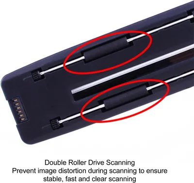 Imagen del producto de Escáner fotográfico móvil de 1050 DPI para documentos A4, con formato JPG y PDF. Escáner de documentos portátil, escáner de imágenes USB de mano para uso doméstico y de oficina