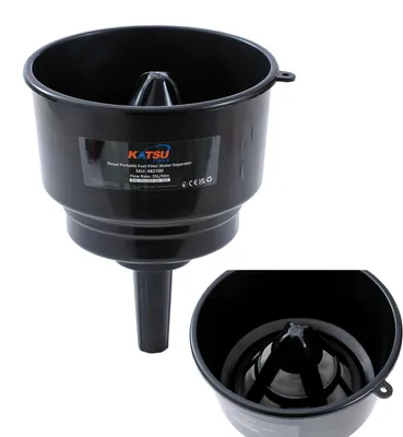 Image de Entonnoir pour filtre à carburant avec filtre - 21 cm - Capacité jusqu'à 20 litres