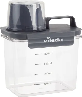 Produktbild von Waschmittelbehälter 1.1L Transparent mit Waschmittelmessbecher