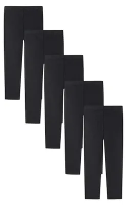 Produktbild von Minoti Leggings Baumwolle elastisch Schwarz Gr. 152 für Mädchen